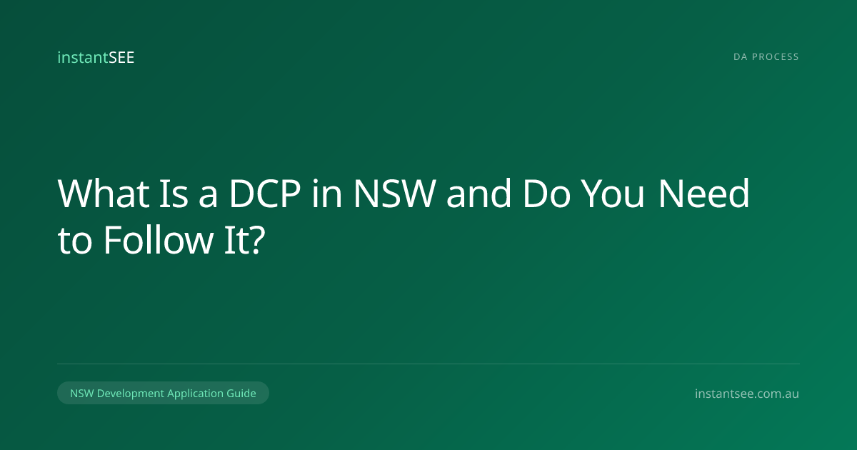 What Is a DCP in NSW and Do You Need to Follow | instantSEE