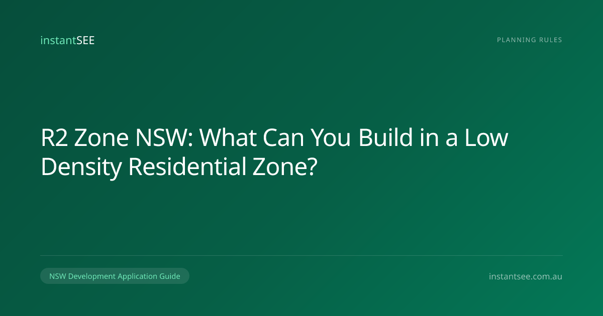 R2 Zone NSW: What You Can Build on Low Density | instantSEE